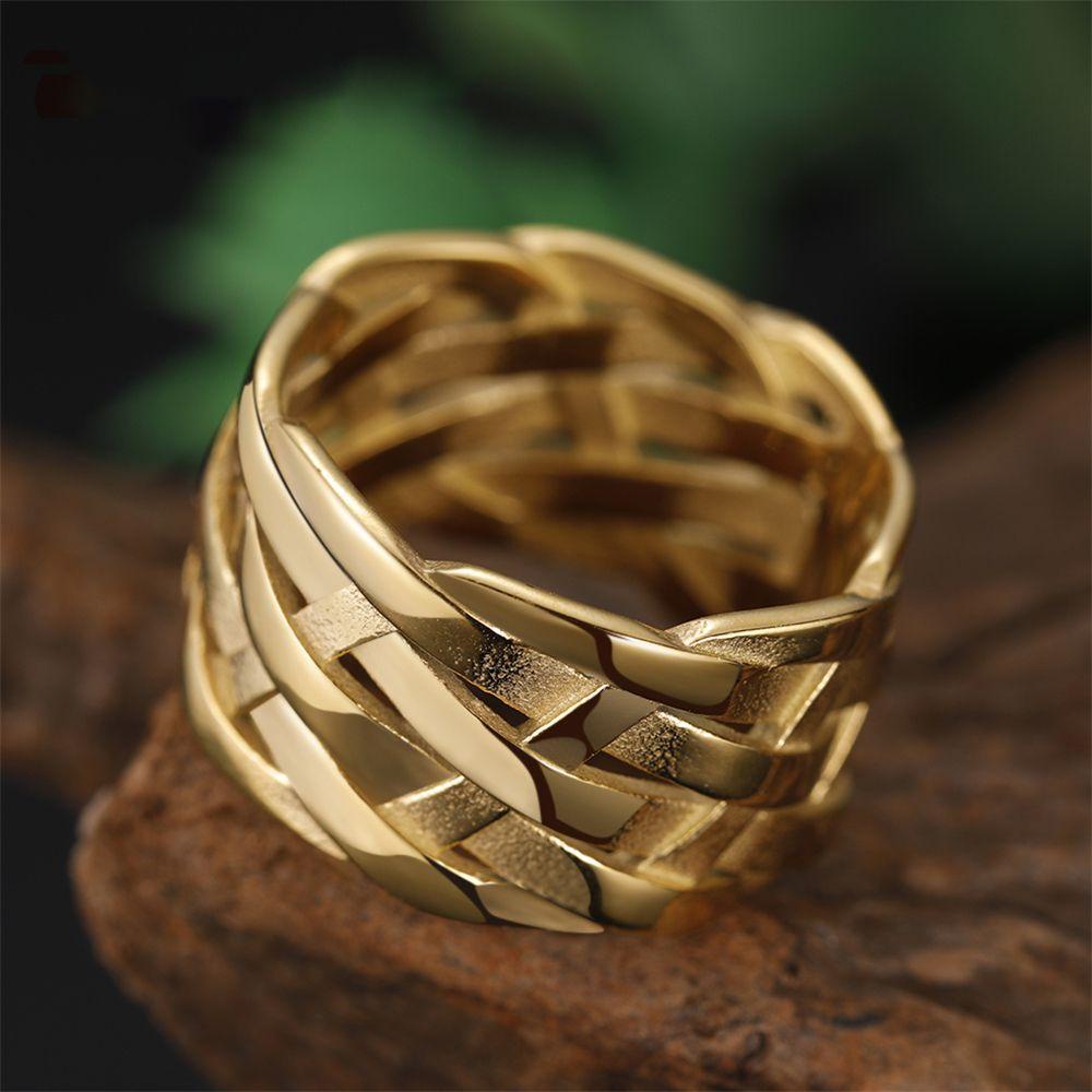 Nhẫn Khắc Biểu Tượng Viking 1 Phong Cách Rock Gothic