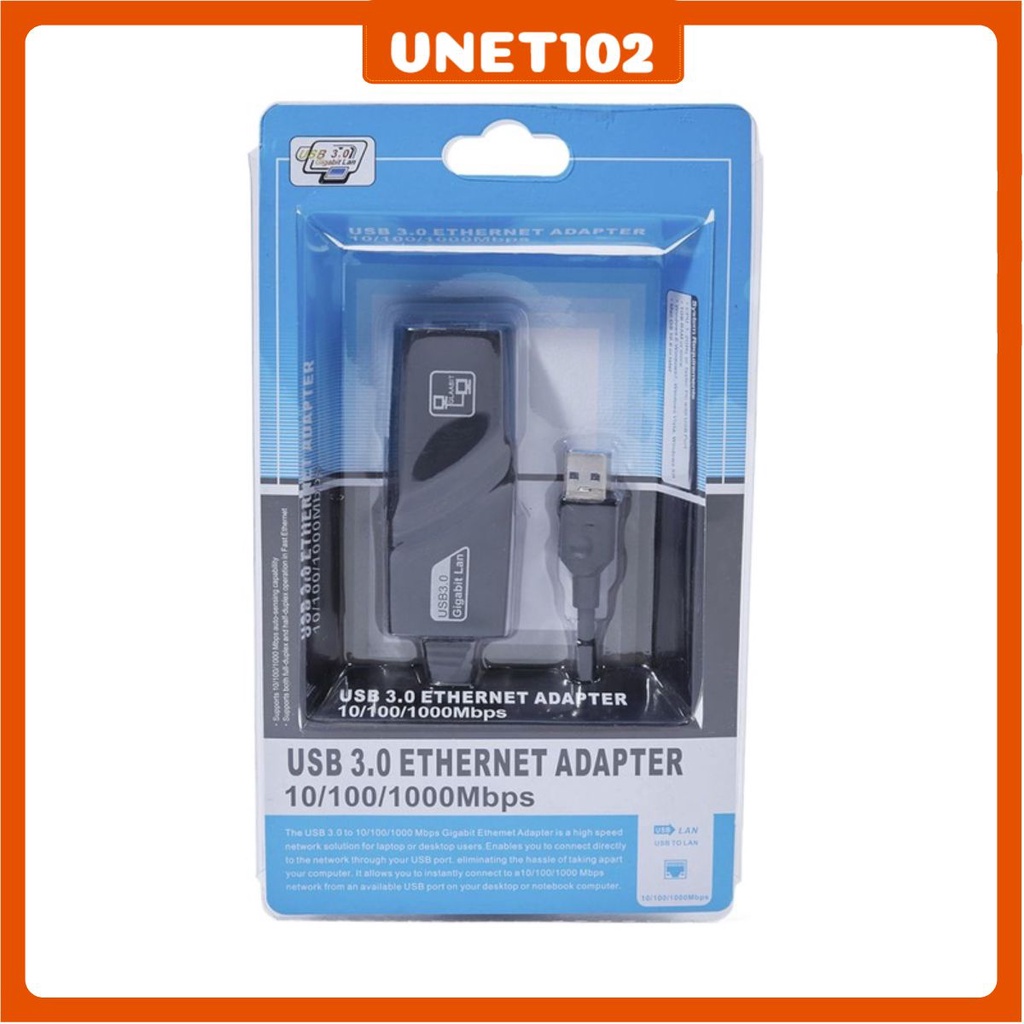 Dây chuyển đổi tín hiệu USB to Lan USB 2.0 3.0 sang cổng mạng lan RJ45 VNET102