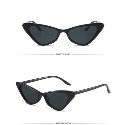Kính mát mắt mèo nhỏ phong cách hip hop thời trang cho nữ