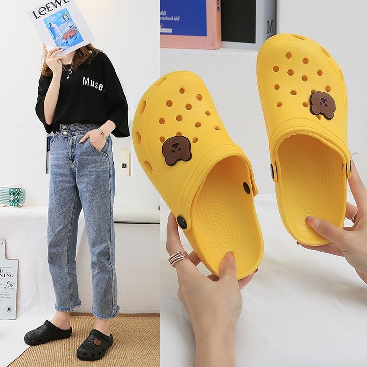 Dép crocs cao su chống nước size 36-41 thoải mái