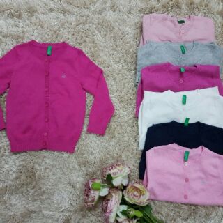 Áo khoác len Cardigan Benetton size 1-14y. Hàng Cambo xuất xịn. Chất len đẹp.