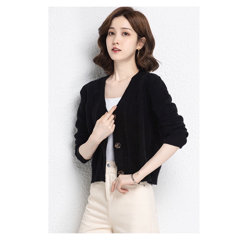 LE58139 - Áo khoác len nữ mùa thu hàng nhập