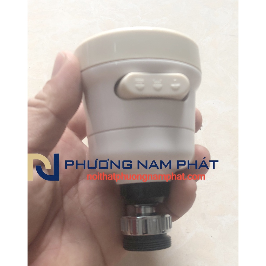 Đầu Vòi  Rửa Chén TĂNG ÁP Mạnh 3 Chế Độ Nước xả thẳng trung tâm và xả nhiều tia kiểu xả xối mạnh đầu chén tăng áp