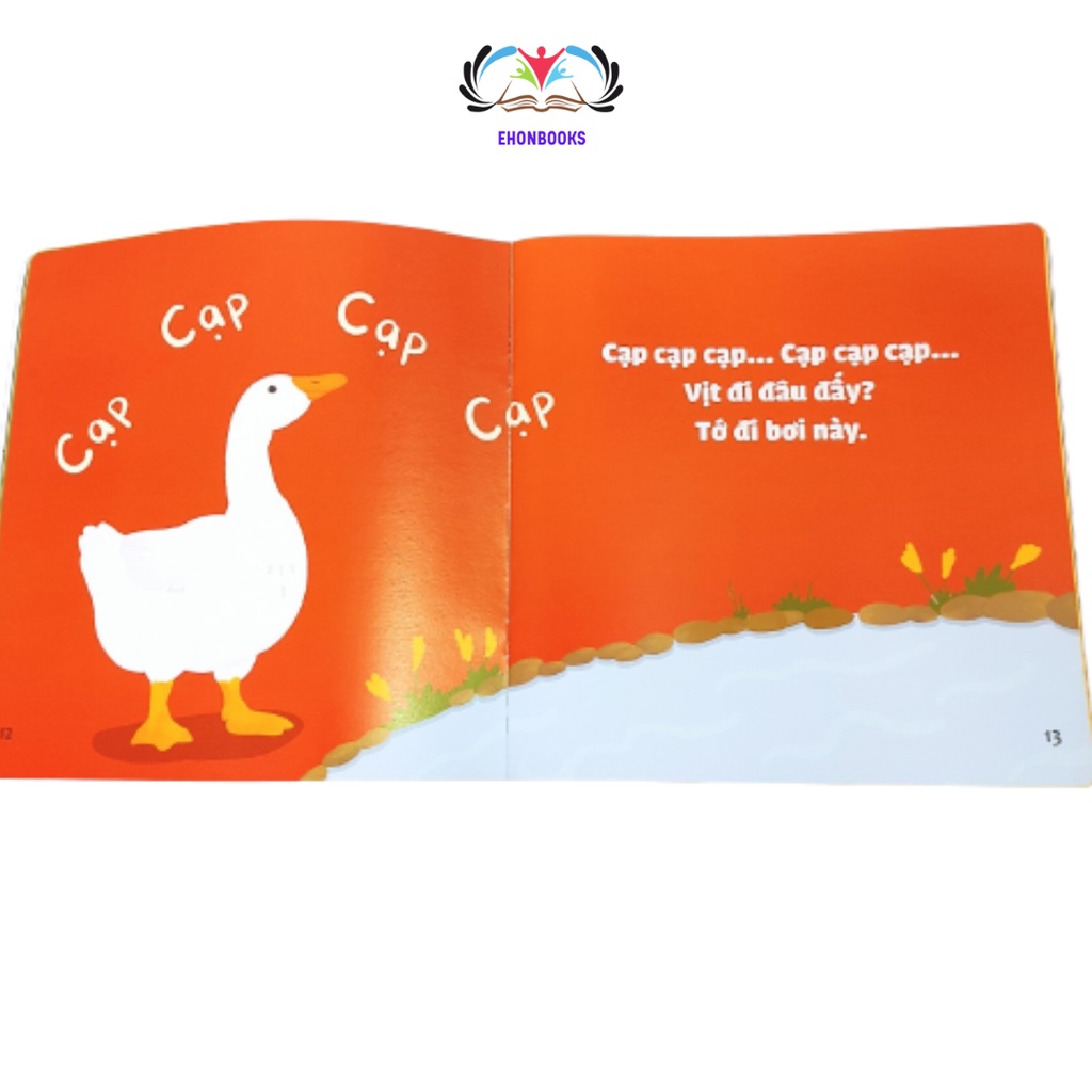 Sách ehon cho bé 0 3 tuổi – Ehon Âm thanh quanh bé “Ùm Bò” wabooks