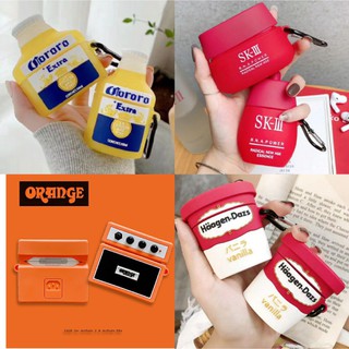 Vỏ bảo vệ Hagendas Cartoon Airpods Pro 1/2 Generation Rechargeable Protective Soft Silicone Case Drop Resistant