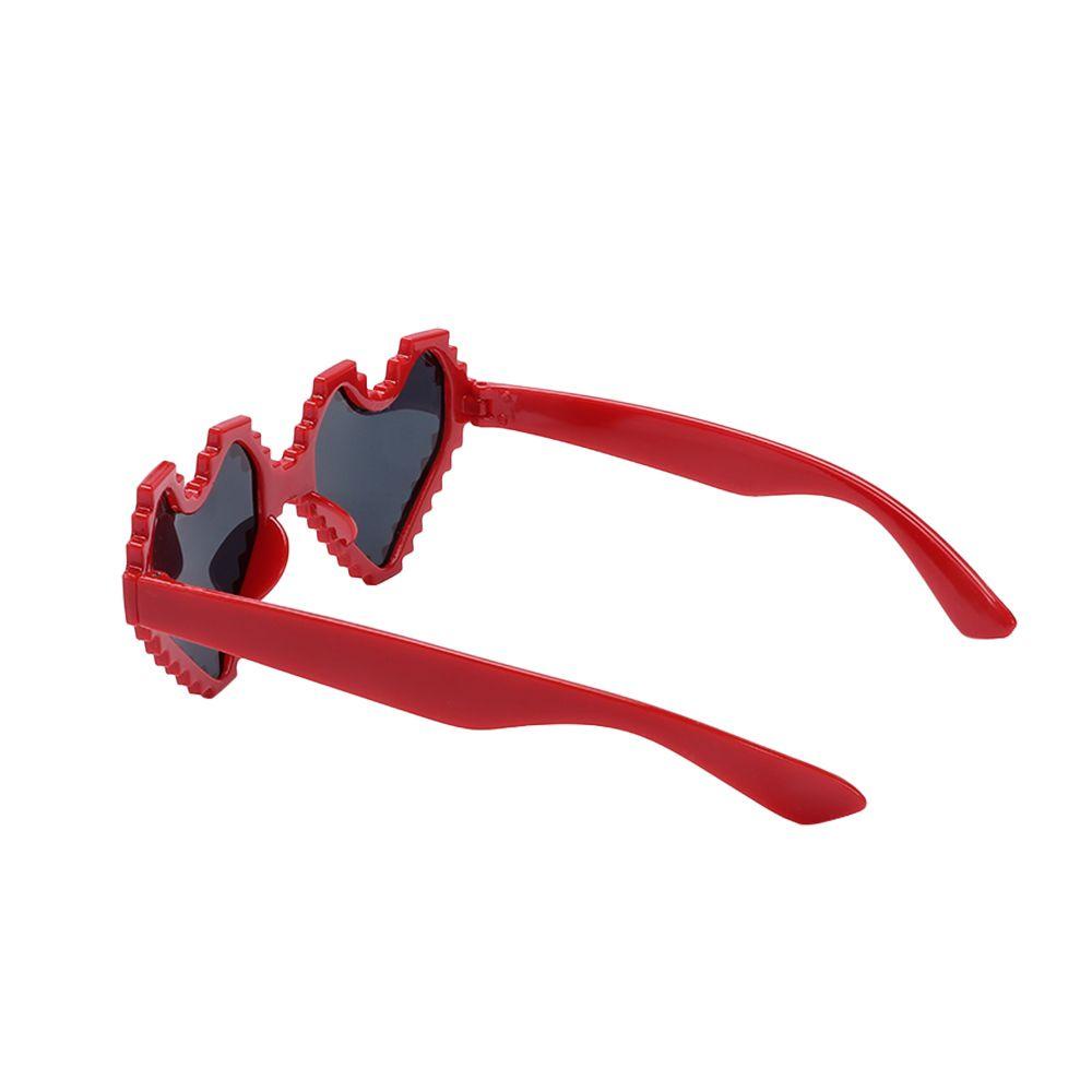 UPSTOPVN 1 Pc Fashion Colorful Heart Shaped Glasses Funny Mosaic Sunglasses Birthday Party Favor Cosplay Costume Accessories