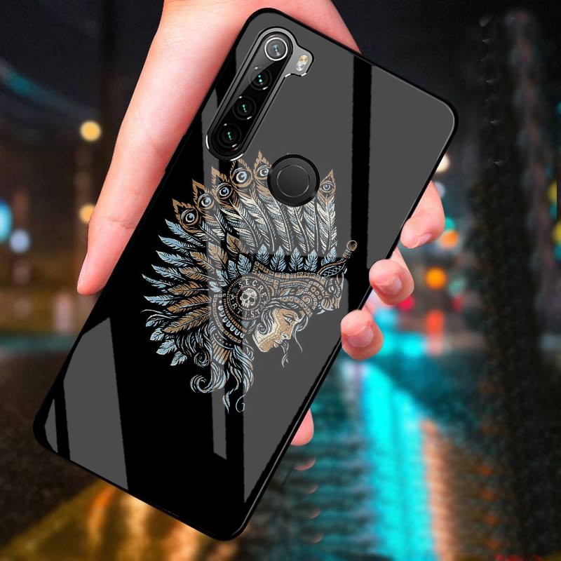 Ốp Lưng XIAOMI REDMI NOTE 8 mặt kính cường lực cao cấp thiết kế riêng