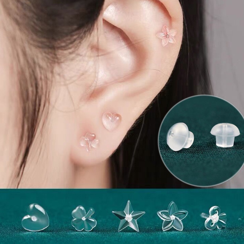 Khuyên Tai Châm Cứu Bằng Nhựa Resin Mềm Chống Dị Ứng Cho Nữ