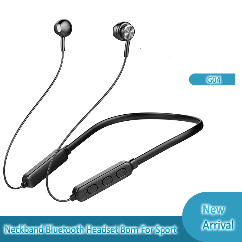 Tai Nghe Bluetooth 5.0 Âm Thanh Siêu Trầm Có Dây Đeo Cổ Chất Lượng Cao