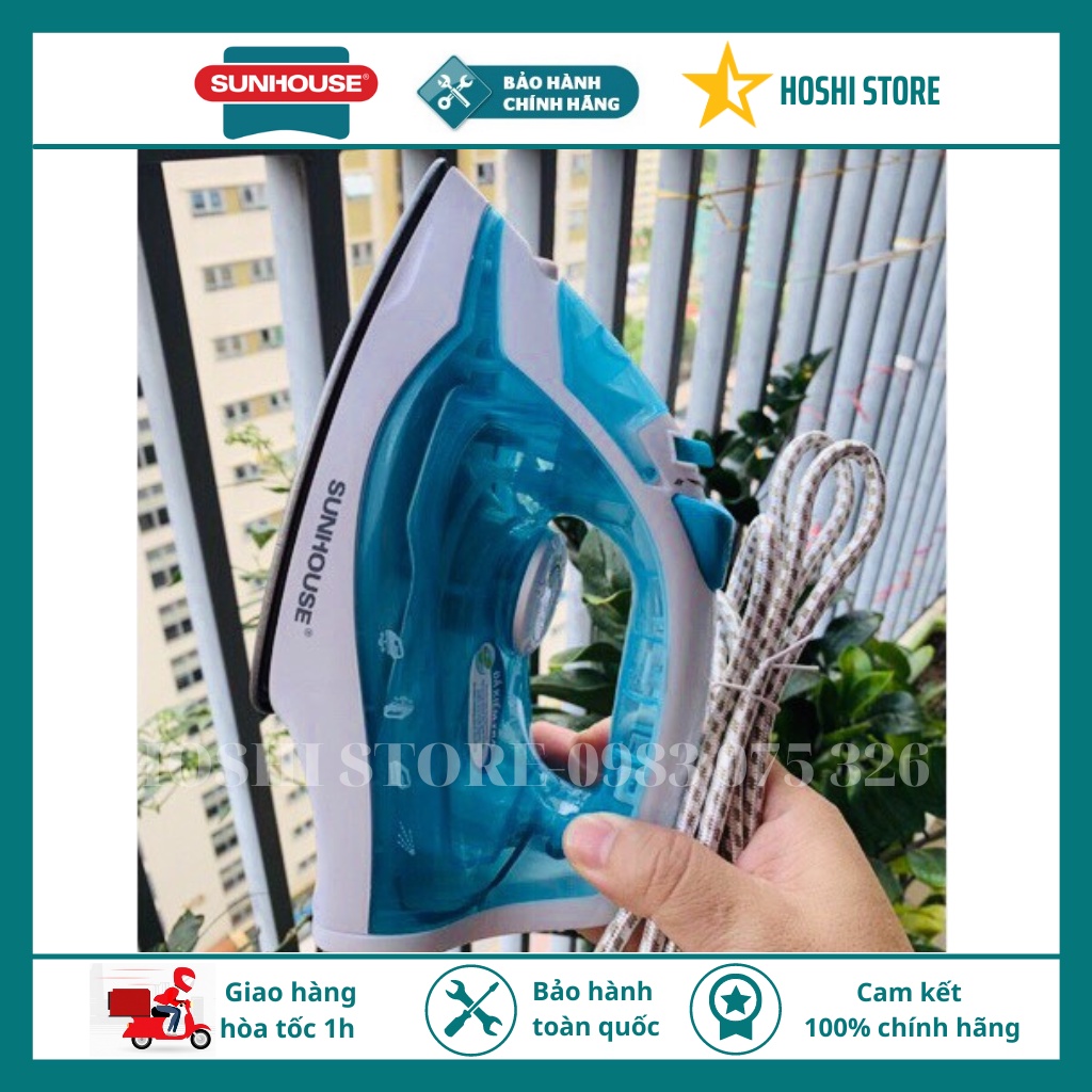 BÀN ỦI, BÀN LÀ HƠI NƯỚC SUNHOUSE SHD2065, là phẳng quần áo như mới, phù hợp mọi loại vải