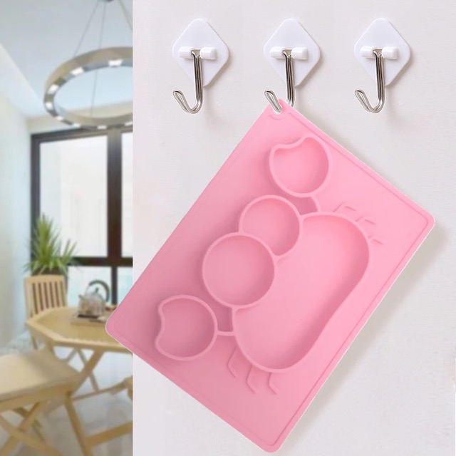 Khay ăn dặm silicon đế hút hình cua cho bé
