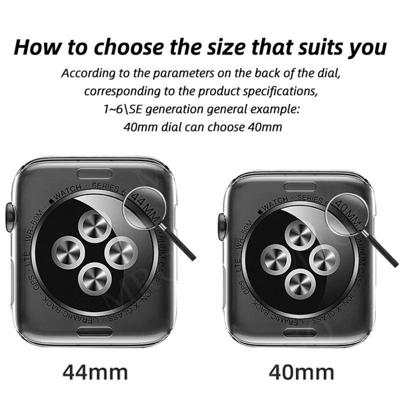 Kính cường lực 3D bảo vệ toàn màn hình thích hợp cho iWatch 7 6 5 4 3 2 1 SE 38mm - 45mm