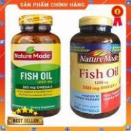 [Hàng Mỹ] Dầu cá Omega 3 Nature Made Fish oil 1200mg hộp 200 viên - FREESHIP 99k