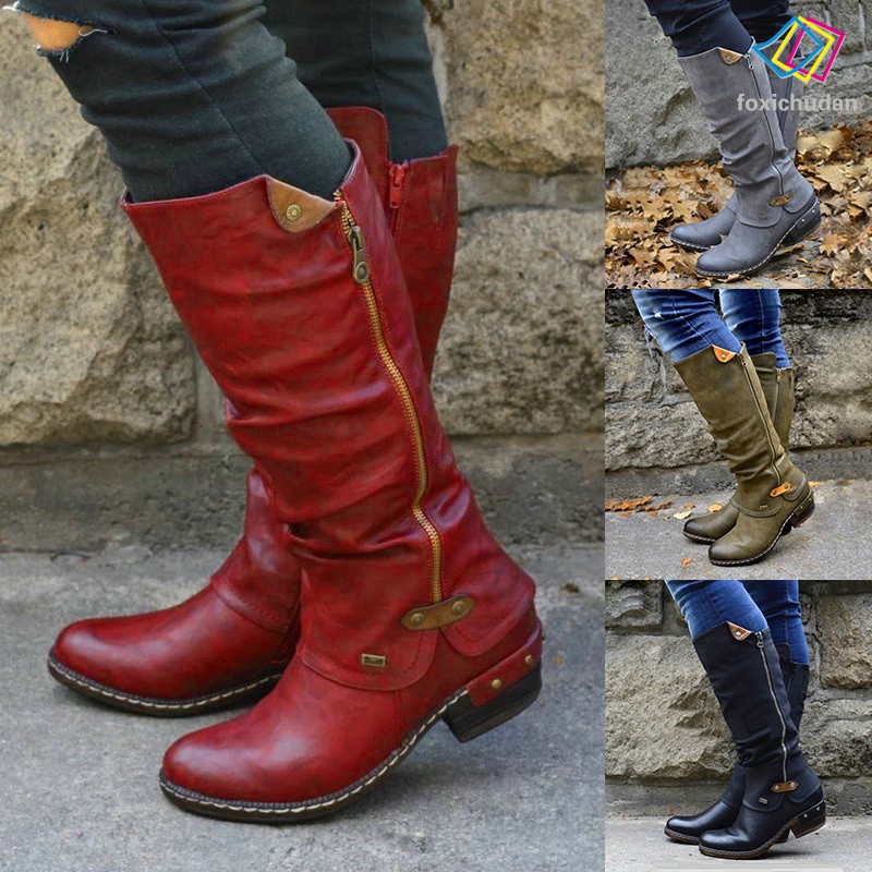 Giày Boot Cao Cổ Phong Cách Trẻ Trung Cá Tính Dành Cho Nữ