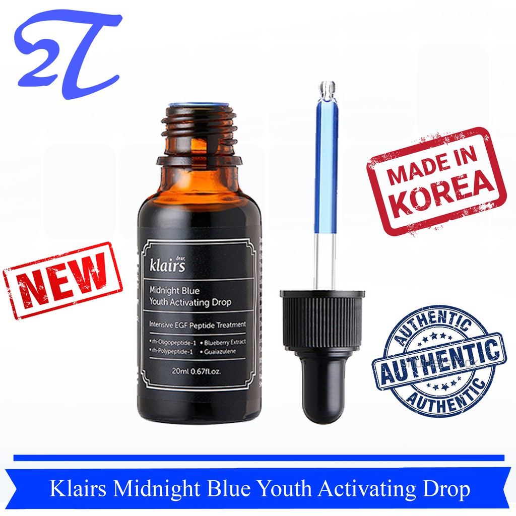 Tinh chất dưỡng hồi phục da Klairs Midnight Blue Youth Activating Drop Serum 20ml