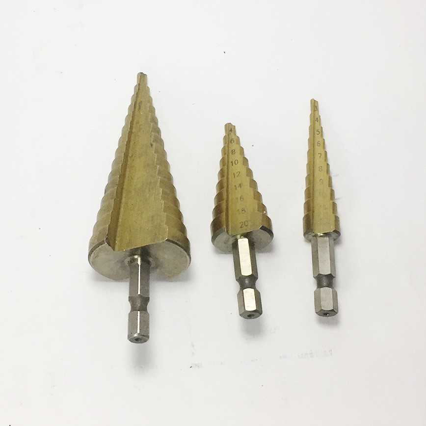 Combo 3 mũi khoan tháp phủ titanium cao cấp