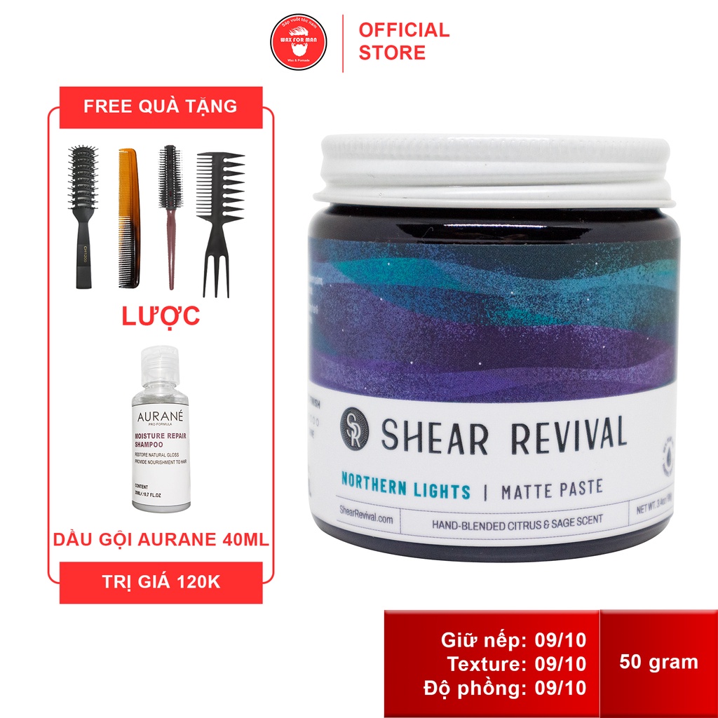 Sáp vuốt tóc Shear Revival Northern Lights Matte Paste