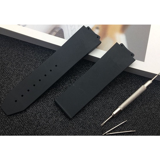 Dây Đeo Đồng Hồ Bằng Silicon Trơn Cho Hublot Big Bang 25*17mm