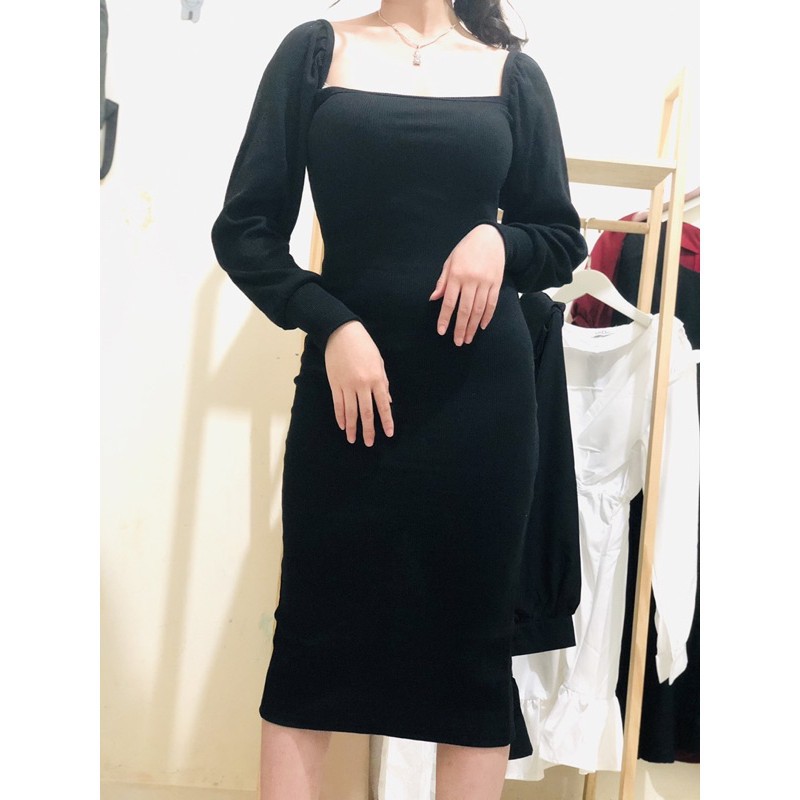 Đầm dự tiệc body tay phồng tôn dáng Đầm Nữ Hoài Thương