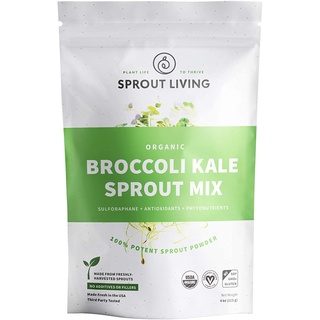  Bột mầm súp lơ & cải xoăn hữu cơ sấy lạnh Sprout Living Broccoli & Kale 113g 