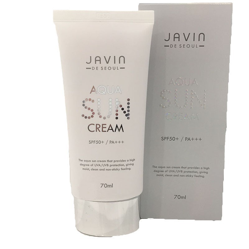 Kem chống nắng – Javin Tiara Aqua Sun Cream SPF 50/PA+++ 70ml