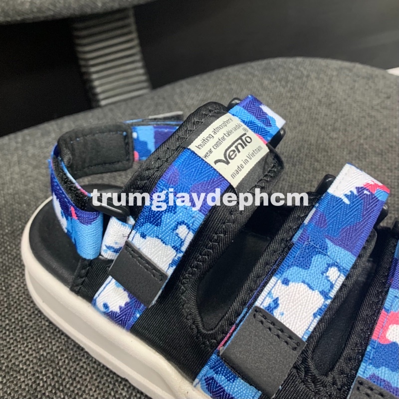 Giày Sandal Nam Nữ Vento Hàng VNXK Chính Hãng NV1001 Xanh Dương
