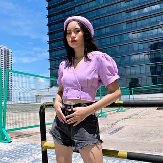 [Mã FATHANG5 giảm 10K đơn 50K] ÁO ALICE TÍM BY NATTHY STYLE