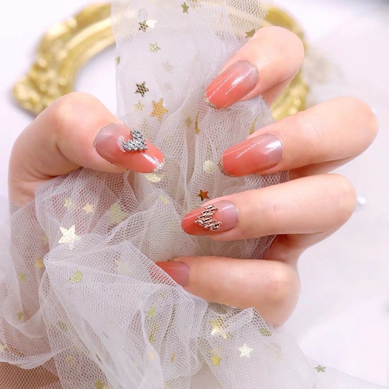 Charm nail trái tim hottrend lẻ 1c siêu xinh