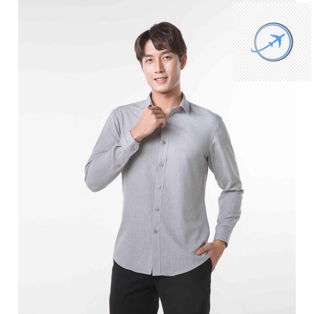 👰🤵 Áo SƠ MI nam dài tay Café-DriS màu XÁM TRO khử mùi hiệu quả thương hiệu Coolmate 👰🤵