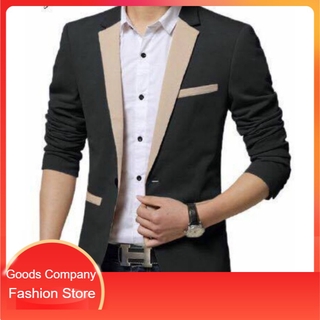 Bộ Đồ Vest Chất Liệu Cotton Màu Đen Thời Trang Cho Nam Giới