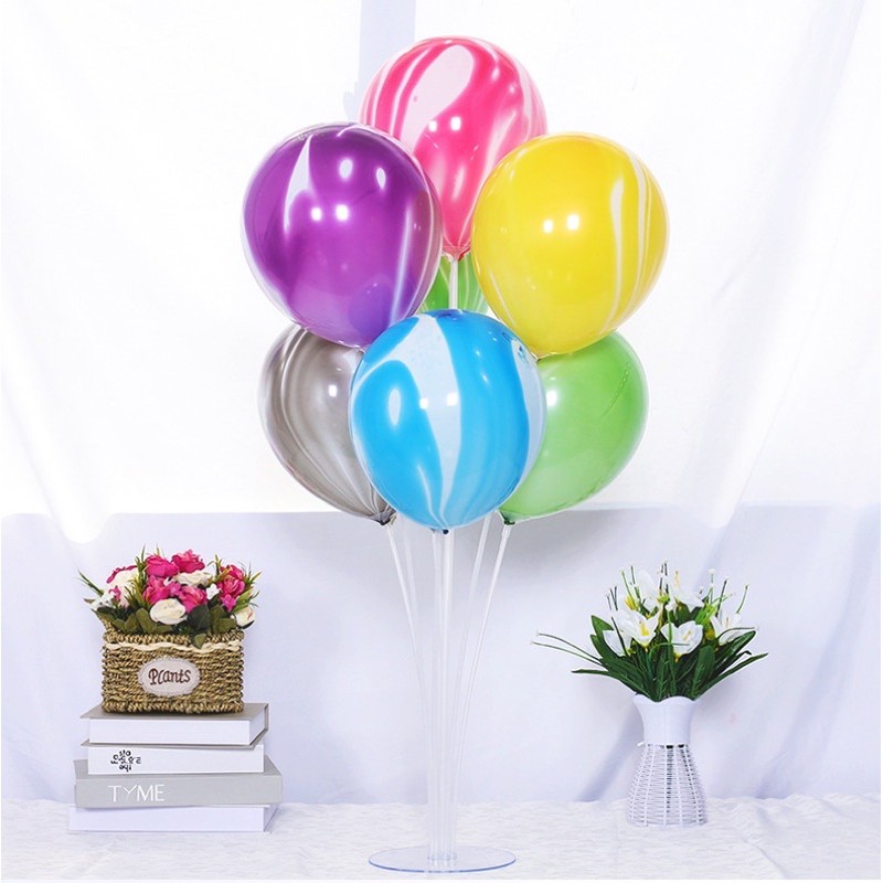 Sỉ Bong bóng trang trí cao cấp vân đá | bóng loang sơn dầu | Bóng Cao Su Tròn Sơn Thủy size 10 inch 100 quả