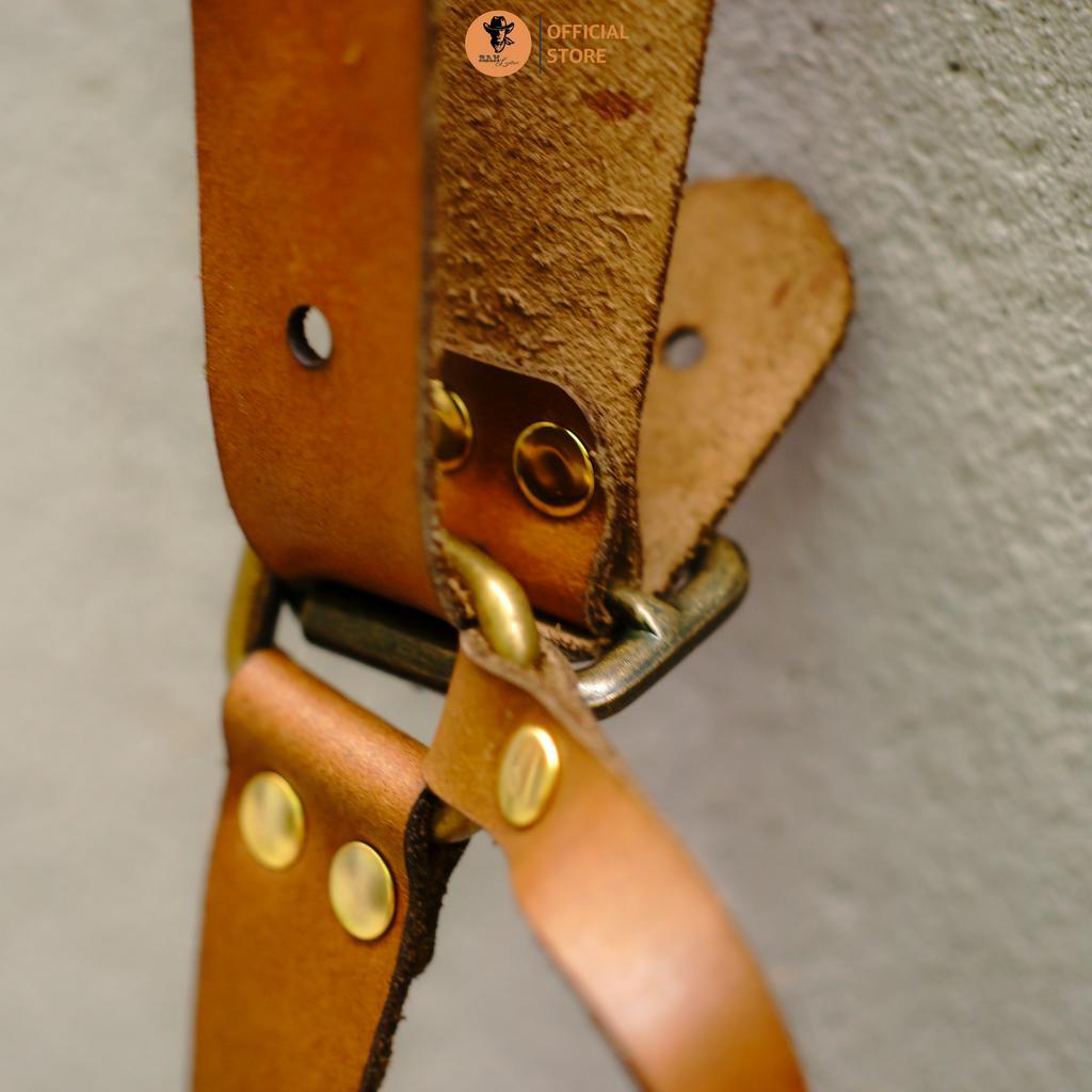 Dây máy ảnh hai máy da bò thật - RAM Leather