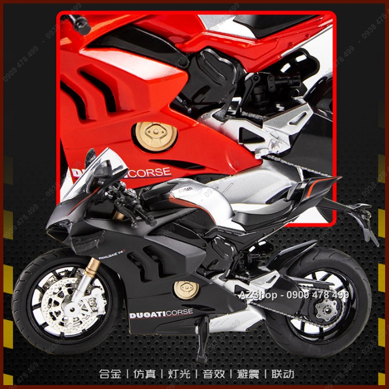 Xe Mô Hình Moto Siêu Xe Ducati1199 Corse V4S - H1Toy