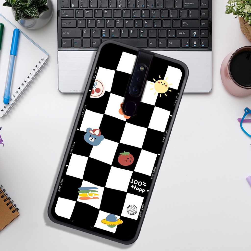 Ốp Lưng OPPO F5 - F7 - F11 - F11 PRO  , In Hình &quot;Black Heart&quot; Phong Cách Đẹp.