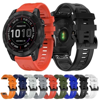 Dây Đeo Tay Bằng Silicone 22MM Cho Đồng Hồ Thông Minh Garmin Fenix 7 6 6 Pro 5 5 Plus/Garmin EPIX/Instinct 2/Descent G1 S62/S60/945/935