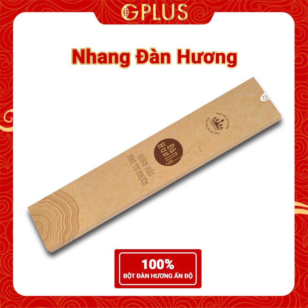 [HỘP 25 QUE] Nhang Đàn hương Ấn Độ 36cm / 100% bột gỗ đàn hương nguyên chất giúp thư giãn, đem lại vượng khí