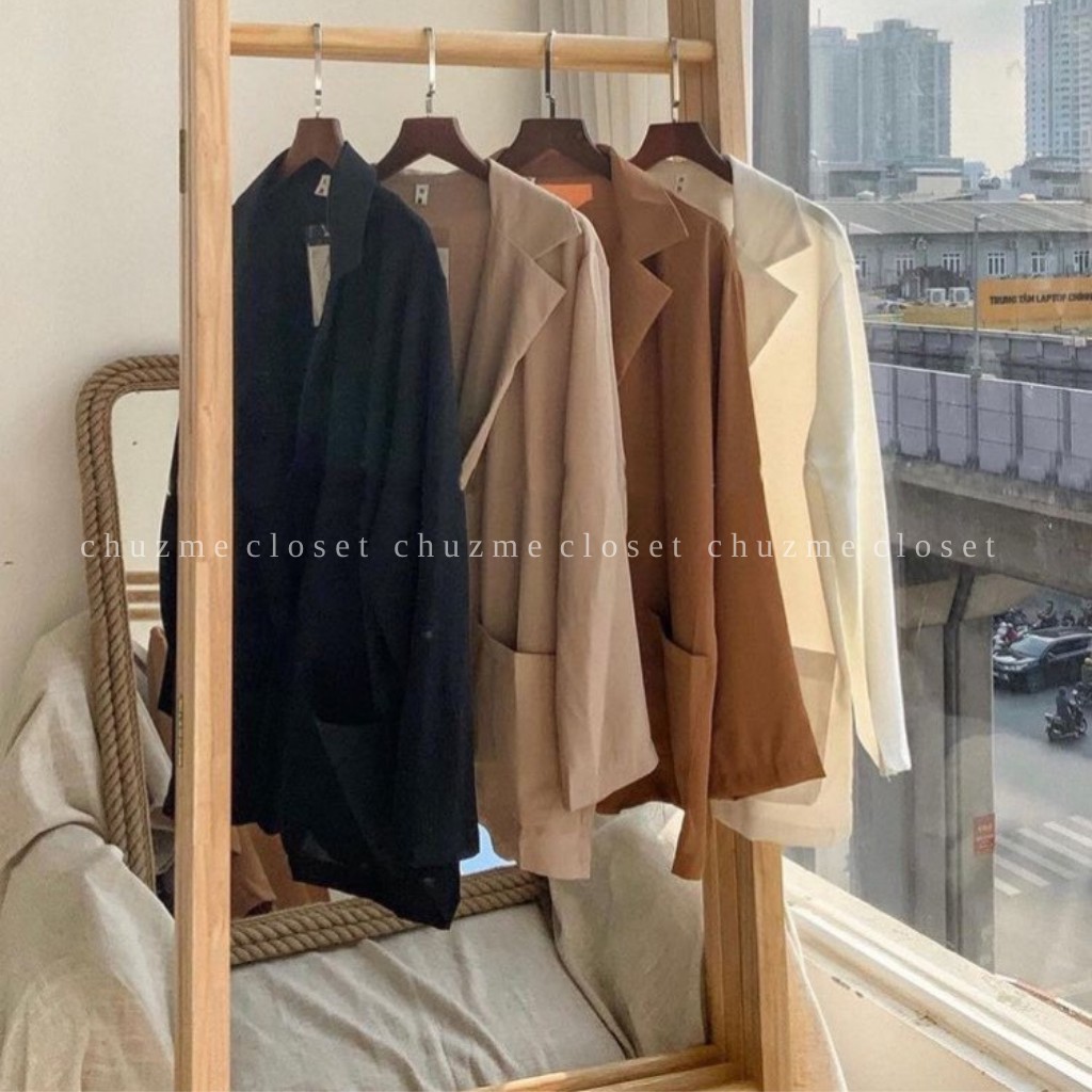 Áo Blazer 1 lớp dài tay khoác ngoài, kiểu dáng ULZZANG trẻ trung, năng động nhiều màu