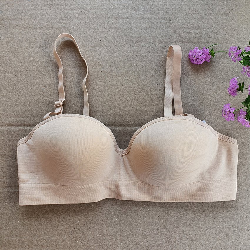 Áo lót 1001 - Chất Cotton - Cúp ngang - Gọng nhựa - Dành cho ngực to và  vừa