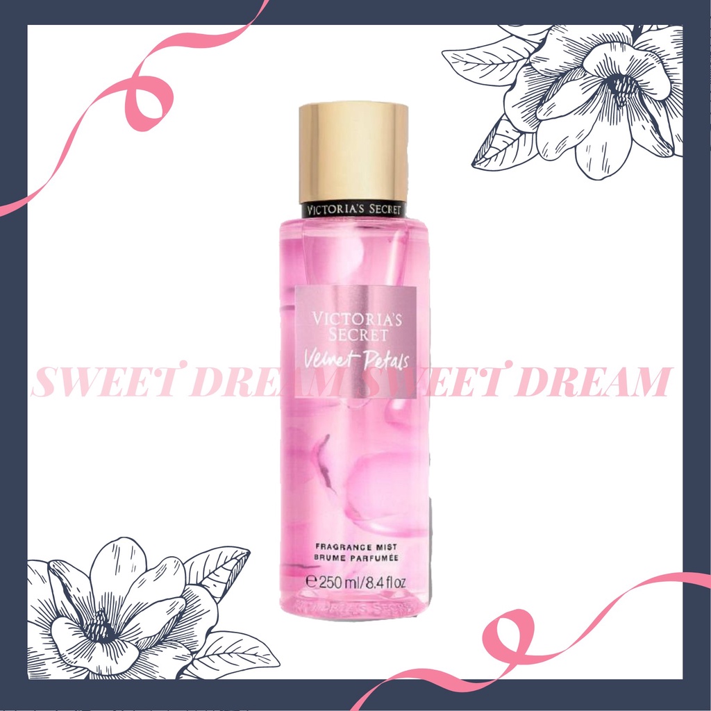 Xịt + Dưỡng Body Mist Victoria’s Secret VELVET PETALS #heobu