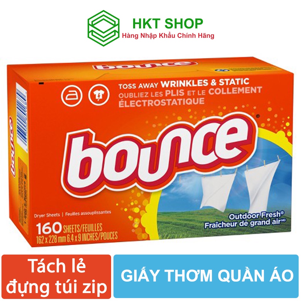 Giấy thơm quần áo Bounce Mỹ  Tách lẻ - HKT Shop