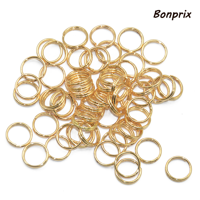 Set 200 Vòng Nối Mạ Vàng 6mm Chuyên Dụng Cho Móc Khóa