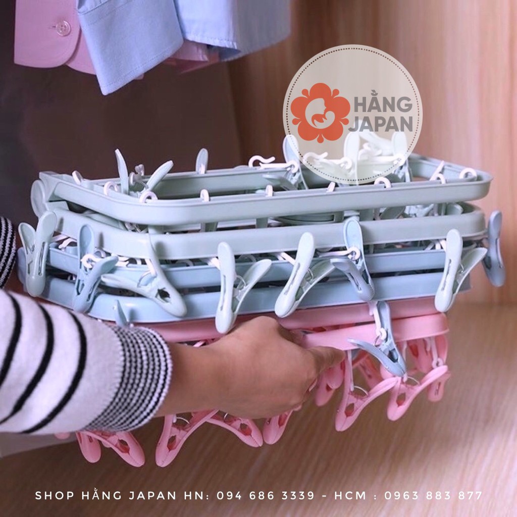 Móc chùm phơi quần áo 22 kẹp/32 kẹp