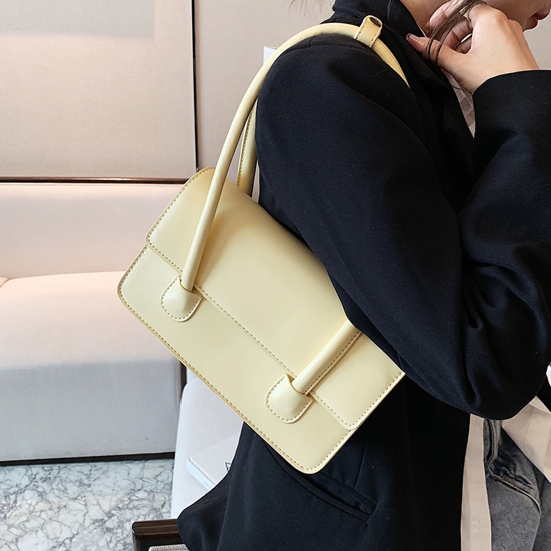 Túi Đeo Vai Hình Vuông Nhỏ Màu Sắc Đơn Giản Thời Trang Cho Nữ