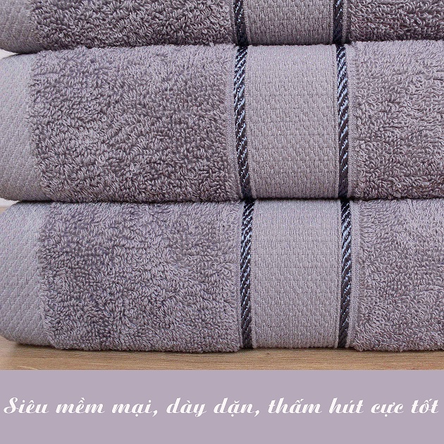 Khăn tắm khách sạn cao cấp 100% cotton 70*140cm sang trọng bền đẹp_Khăn mặt Hanoitex