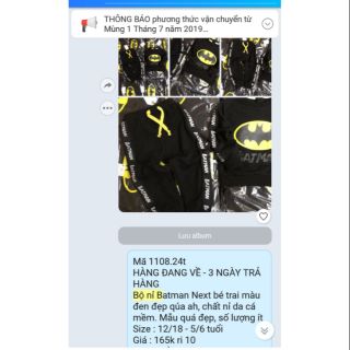 Bộ nỉ batman