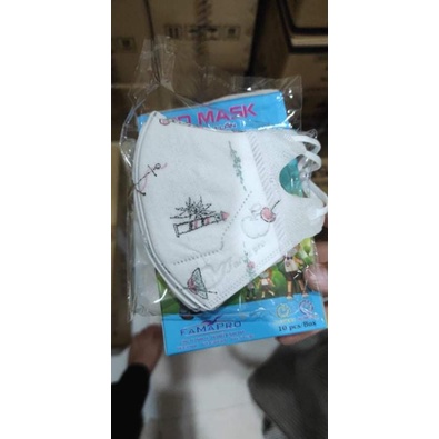 Hộp 10 kHộp 10 khẩu trang y tế trẻ em 5Dhẩu trang y tế trẻ em 5D