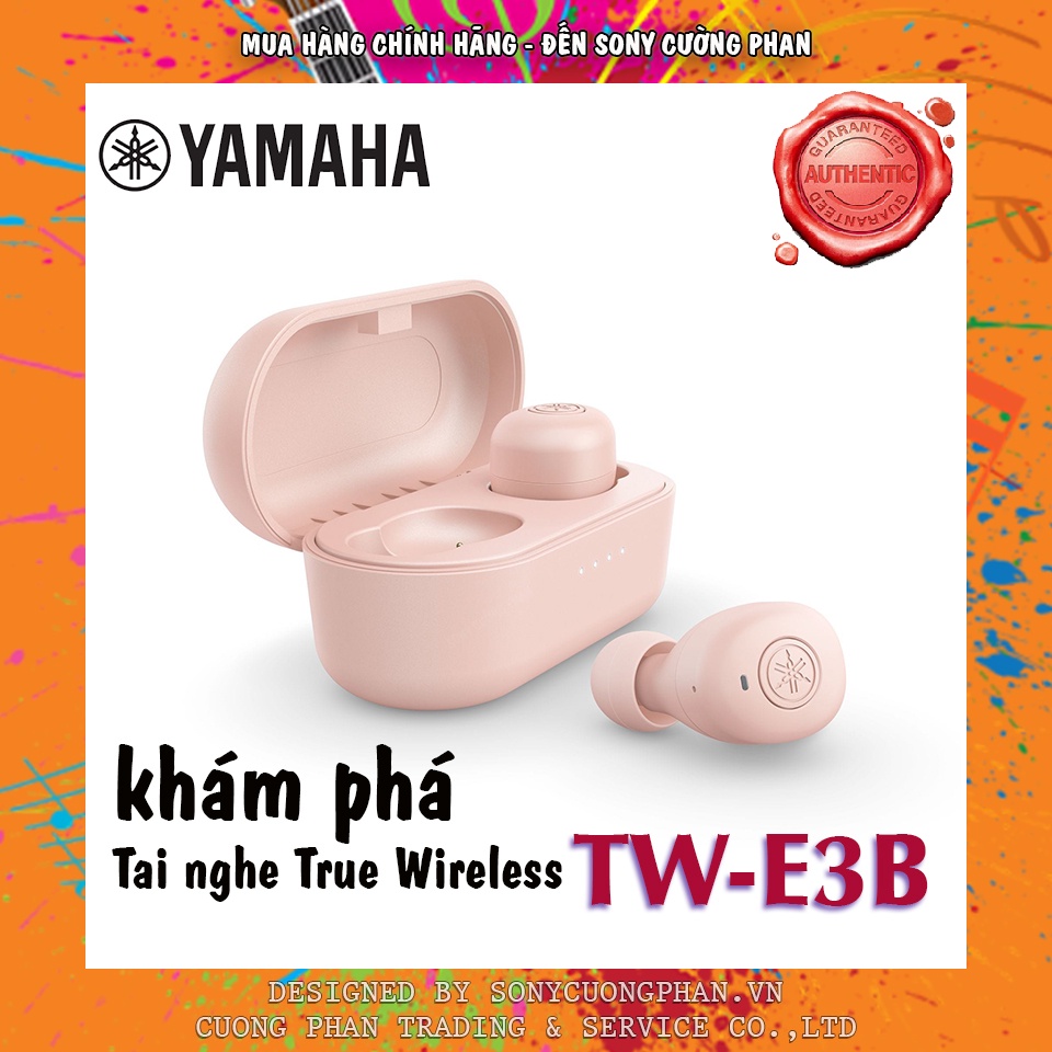 Tai Nghe True Wireless Không Dây YAMAHA TW-E3B - Hàng Chính Hãng - Bảo Hành 12 Tháng