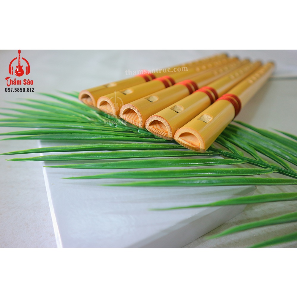 SÁO DỌC Chuẩn Âm C5 Nạm Ngọc - Shop Sáo Trúc Thắm Sáo