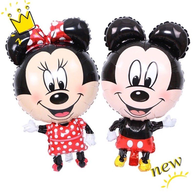 BÓNG NHÔM HÌNH CHUỘT, Chuột Mickey,Doremon   TO 60CM SIÊU ĐÁNG YÊU