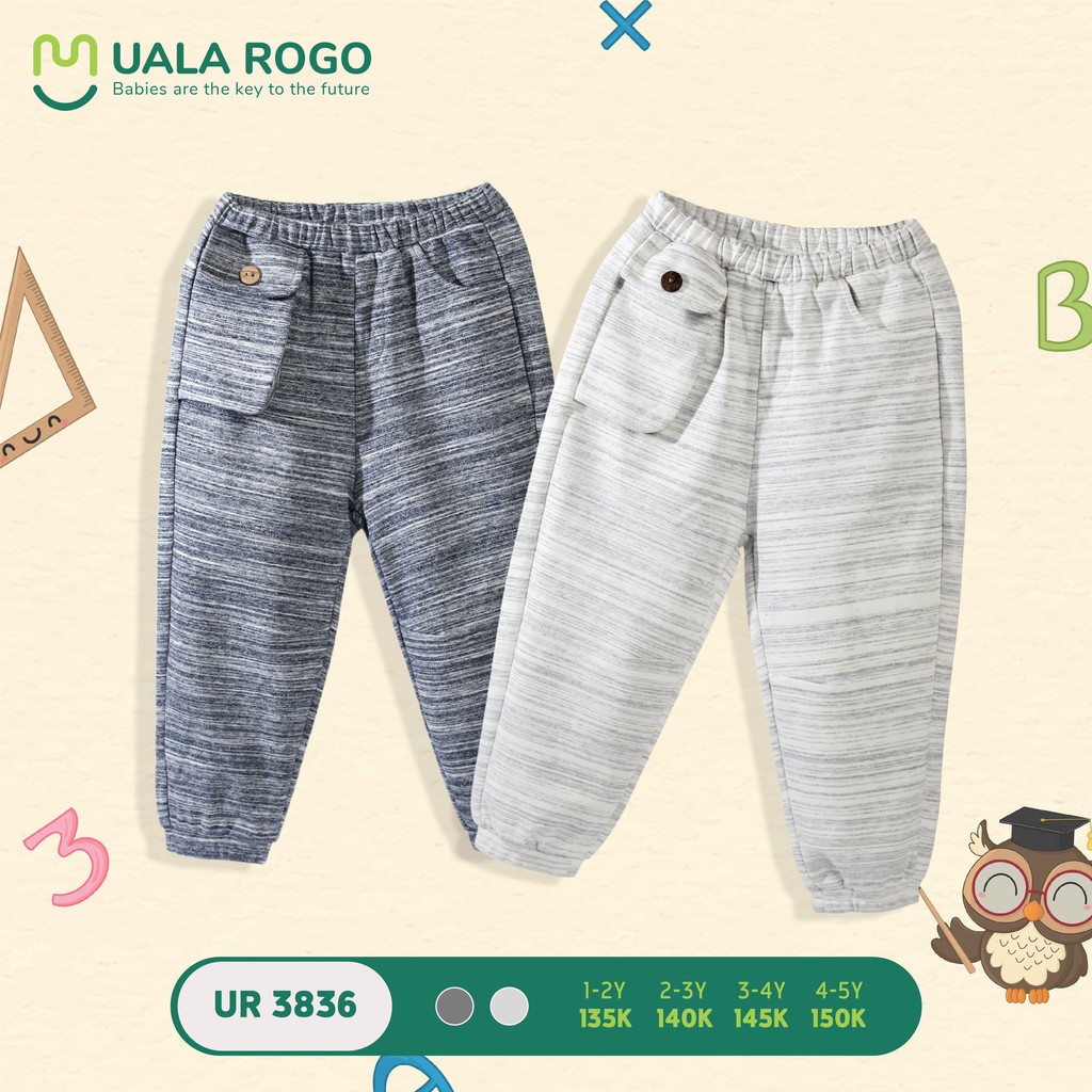 Quần nỉ túi sọc ngang Uala Rogo